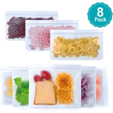 Reusable Food Storage Bags (Set of 8)
